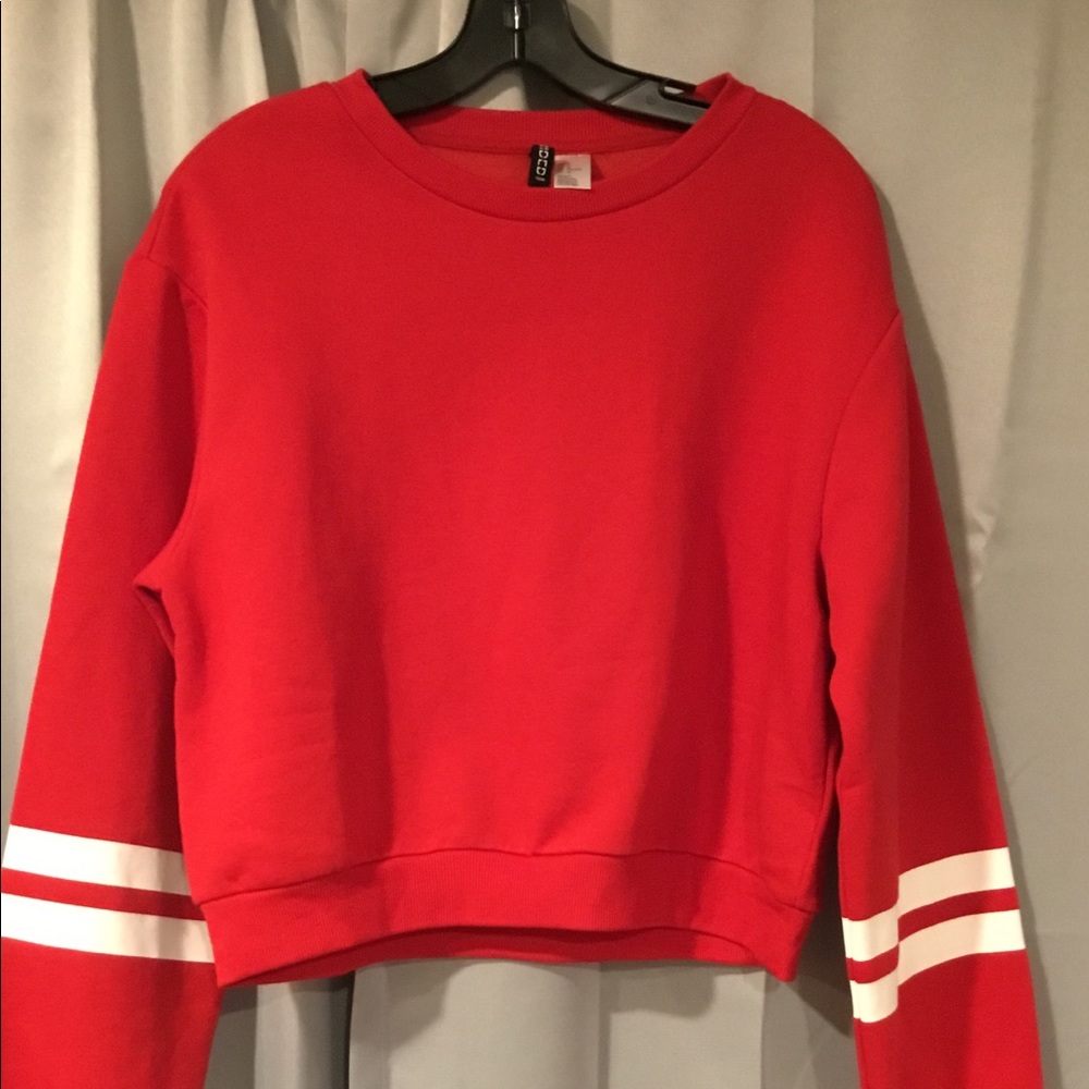 Like new crop long sleeve white shirt